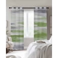 thumbnail image 3 of Sage Green Gray Blackout Curtains 63 Inches Long for Bedroom, Neutral Abstract White Ombre Texture Thermal Insulated Room Darkening Black Out Window Curtain Panels Grommet Drapes for Living Room, 3 of 8