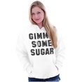 thumbnail image 4 of Gimme Some Sugar Flirty Cute Gym Unisex Plus Fleece Graphic Hoodie Brisco Brands 5X, 4 of 5