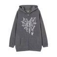 thumbnail image 5 of Dark hip-hop gótico Harajuku Y2k estampado de araña cremallera Sudadera con capucha hombres y mujeres Harajuku chaqueta sudadera, 5 of 5