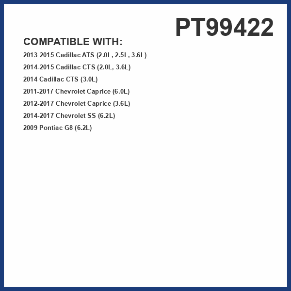 PG Transmission Filter Kit PT99422 | Fits 2013-15 Cadillac ATS, 2014-15 CTS, 2011-17 Chevrolet Caprice, 2014-17 SS, 2009 Pontiac G8