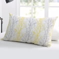 thumbnail image 5 of Yellow Gray Throw Pillow Covers, Pastoral Botanical Branch Aesthetics Soft Breathable Pillow Cases with Invisible Zipper for Sleeping, Standard Pillowcases for Couch Bed Sofa Chair 20x26 Inches, 5 of 6