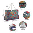 thumbnail image 5 of DIXRUYEE Beach Cooler Travel Tote Bags Beach Bag Fashion Heartfelt Mosaic Printed, 5 of 7