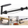 thumbnail image 1 of Black Kitchen Roll Holder 1pc No Drilling Required One Hand Tear Paper Towel Holder for Kitchen/Bathroom Kitchen Roll Holder Wall/Under Cabinet Self A, 1 of 5