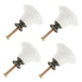 thumbnail image 4 of DECORNIJIA Drawer Handle Rustic Cabinet Knobs White Kitchen and Bedroom 1.30X1.30X1.20in, 4 of 8