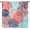 Marble-5, variant on Dahlia Flower Curtains, Purple Abstract Floral Chrysanthemum Pattern Window Treatment for Home Bedroom Living Room Kitchen 42 W X 45 L(No Blackout)