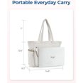 thumbnail image 2 of LHSHID Tote Bag for Women, Tote Bag for Travel with Pocket, Large Puffy Quilted Shoulder Bag Handbag for Travel, Work, Gym, 2 of 7