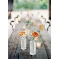 thumbnail image 3 of Serene Spaces Living Set of 4 Clear Pleated Bud Vase, Vases for Centerpieces for Home Decor, Events, Weddings, Parties, Living Room, 3 of 5