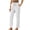 White#, variant on SBYOJLPB Women Casual Pants with Pocket Solid Color Loose Straight Long Pants