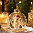 thumbnail image 4 of Light Up Sheep Christmas Ornament, 3.9 Inch Mini Story Ball with Holiday Scene for Tree Window Mantel Seasonal Decor, 4 of 6