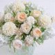 thumbnail image 3 of Artificial Flowers, Fake Peony Silk Hydrangea Bouquet Decor Plastic Carnations Realistic Flower Arrangements Wedding Decoration Table Centerpieces 2 P, 3 of 5
