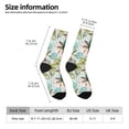 thumbnail image 4 of Goofa Watercolor Palm Tree Printed Men's Crew Socks, Soft Durable Breathable Moisture-Wicking with Odor Control Cotton socks, 4 of 9