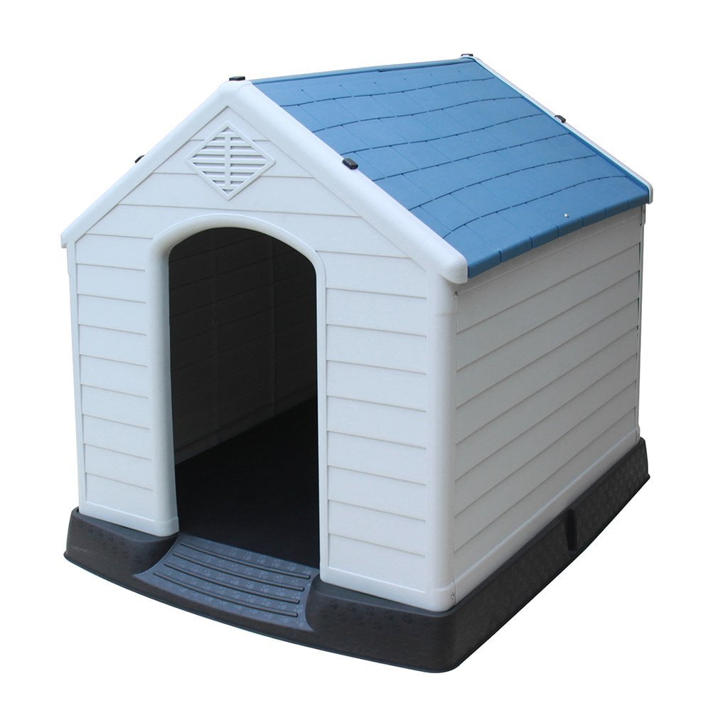 Extra Large Waterproof Indoor & Outdoor Pet Shelter Plastic Dog Kennel Pet House