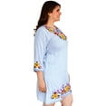 thumbnail image 2 of Vestido Roman Fashion V-PSH-78130-AZUL Bordado Talla Extra Azul 36, 2 of 6