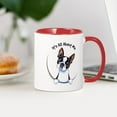thumbnail image 3 of CafePress - Boston Terrier IAAM Large Mug - 11 oz Ceramic Mug - Novelty Coffee Tea Cup, 3 of 4