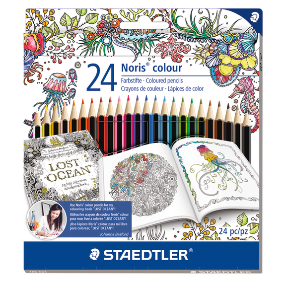 Staedtler Colored Pencils, Assorted Colors, Pack Of 24