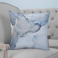 thumbnail image 4 of 24x24 Pillow Covers Set of 2, Marble Blue Throw Pillow Covers Decorative Couch Cushion Case, Modern Abstract Ink Painting Luxury Microfiber Square Pillowcases for Bedroom Car Living Room, 4 of 7