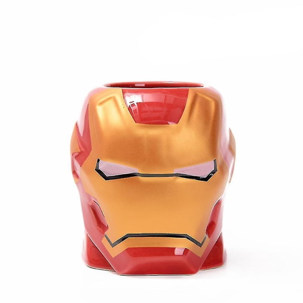 Tazas de café con leche de superhéroe Iron Man con tapa, taza, herramienta de cocina, regalo