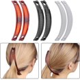thumbnail image 5 of 3 Pieces Banana Hair Clip Banana Clips Grip Combs Fishtail Hair Clips Ponytail Banana Clip hair Accessory for Women Girls (Brown, White, Black), 5 of 5