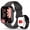 Black, variant on 2.01-Inch Full Touch Sports Smartwatch with Dual Strap, Wireless Calling, Multiple Modes & Notifications for Men and Women