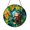Acrylic 3.5 Inch, variant on Tropical Forest Monkey Stained Glass Style Suncatcher Window Hanging Decor, Jungle Animal Window Ornament with Leaf Pattern Decorative Glass Art Panel for Nature Home Decor