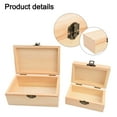 thumbnail image 6 of Dleadar Pine Wooden Jewelry Box Buckle Flip Storage Box Postcard Storage Box Dustproof Home Decor, 6 of 10
