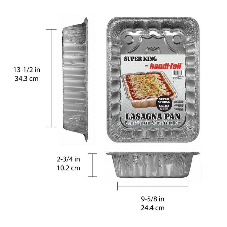 Handi-Foil Aluminum Super King Giant Lasagna Pan 1 Count - Walmart.com