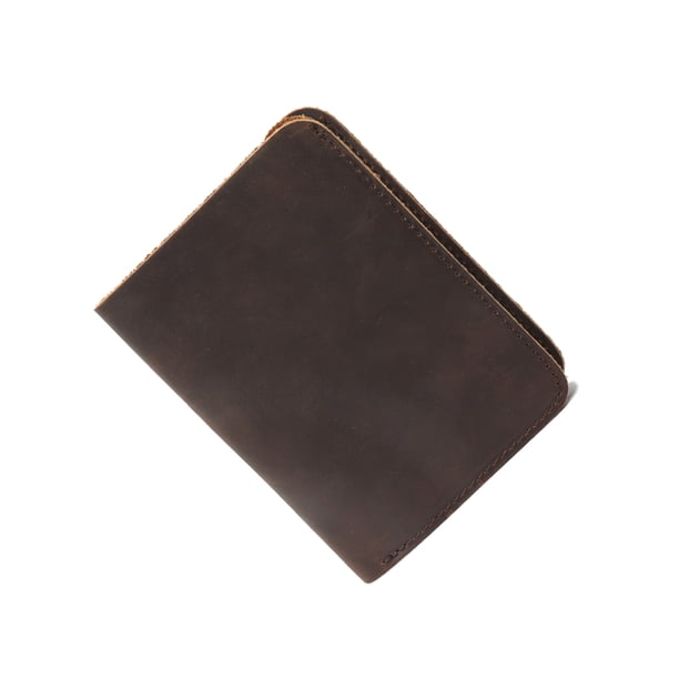 Sonducket Cartera para hombre, monedero, monedero de bolsillo, tarjetero de piel de vaca, estuche corto hecho a mano para licencia de negocios, Type2 NO2