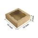 thumbnail image 2 of Cajas para panadería CHERRY, paquete de 15 unidades, 25 x 25 x 8 cm, con ventana de PVC, color marrón, 2 of 9