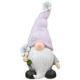 thumbnail image 2 of Northlight Gnome with Flower Outdoor Garden Statue - 18", 2 of 7
