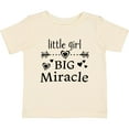 thumbnail image 3 of Inktastic Little Girl, Big Miracle Girls Baby T-Shirt, 3 of 5