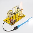 thumbnail image 5 of Stirling Engine Model Kit That Works, Balanced Single-Cylinder Hot Air Stirling Engine with USB Light for Physics Science Experiment Demonstration, 5 of 6