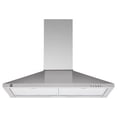 thumbnail image 2 of Accreate 30 Inch Stainless Steel Range Hood, Wall-Mounted Kitchen Vent, 450 Cfm, 3 Speeds, Touch And Remote Control, Led Lights, Easy Clean Baffle Filters, Quiet Operation, 2 of 8