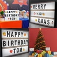 thumbnail image 4 of Letrero Luminoso LED 16 Colores Cine Caja de Luz LED A4 con 192 Letras N&uacute;meros Emoticonos Decorativas Cinema Light Box Decoraci&oacute;n para Habitaci&oacute;n Tienda Cumplea&nt, 4 of 9
