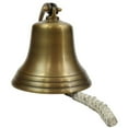 thumbnail image 3 of INDIA OVERSEAS TRADING CORP AL 1845B Antique Bronze Aluminum Ship Bell with Rope, 7", 3 of 3