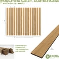 thumbnail image 2 of Ekena Millwork 47"H x 3/8"T Adjustable Wood Slat Wall Panel Kit with 3"W Slats, Maple (contains 15 Slats), 2 of 7