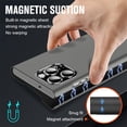 thumbnail image 3 of Case for iPhone 15 Pro Max Wallet Case, for Men Women with Credit Card Holders, Flip Folio PU Leather Kickstand Shockproof Protective Cover 6.7 inch (Gray), 3 of 14