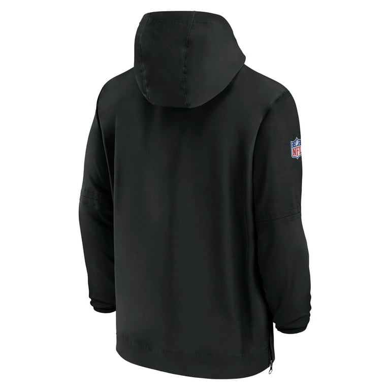 Men s Nike Black Las Vegas Raiders Sideline Half Zip Hoodie Walmart