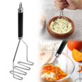 thumbnail image 2 of Alinnart Potato Masher Potato Masher Stainless Mashed Potatoes Masher Metal Wire Masher Kitchen Tool for Vegetable 10.24 Inch Cookware Set Frying Pan,Saucepan,Stock Pot,Nonstick Pan,Stainless Steel P, 2 of 7