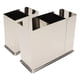 thumbnail image 5 of Organizador de cubiertos Utensilio Crock Holder Caddy, Estante colgante de acero inoxidable Palillos Cuchara Tenedor Escurridor de cuchillos(Three compartments), 5 of 14