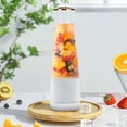thumbnail image 1 of Licuadora portátil para jugos | Mini licuadora de mano recargable para batidos | Vaso a prueba de fugas de 400 ml | Mezclador de frutas inalámbrico USB para exteriores | Batería de 1200mAh | 4, 1 of 5