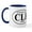 White/Navy Inside, variant on CafePress - CLE Cleveland Mug - 11 oz Ceramic Mug - Novelty Coffee Tea Cup