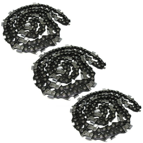 (3 Pack) 20” Chainsaw Chains 3/8 .050 72 DL Compatible with Husqvarna Stihl Oregon 591132372, 501846572, 3624 005 0072, 72LGX072G