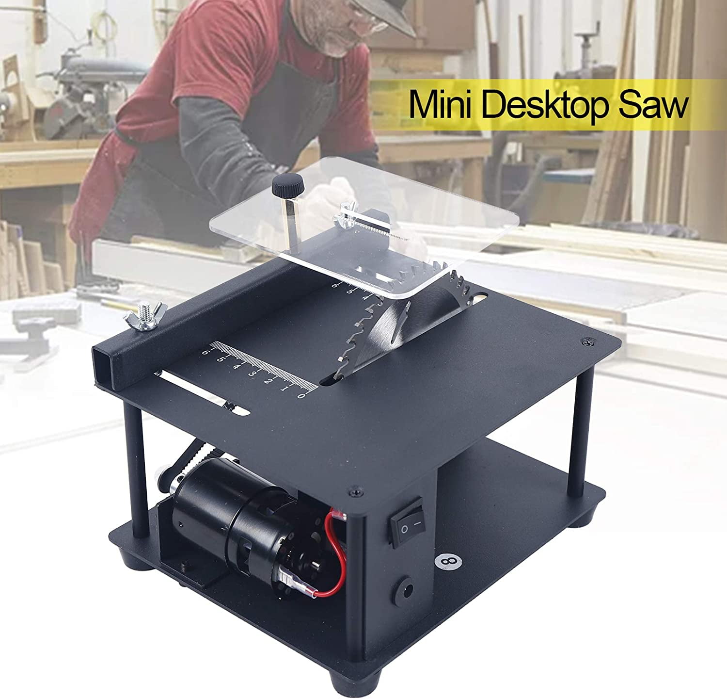 Fichiouy Miniature Precision Table Saw MultiFunctional Desktop
