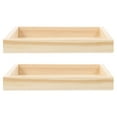 thumbnail image 1 of 2 Pcs Plateaux de Rangement en Bois pour Casse-Tête et Blocs avec Design 3D pour Amateurs de Jouets, 1 of 8