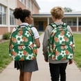 thumbnail image 4 of FKELYI Fire Soccer Green Print Kids Backpack Lightweight School Bookbag for Boys Girls Elementary Casual Daypack with Side Pockets for Primary School Backpacks Travel Bag, 4 of 7