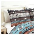 thumbnail image 3 of TiaGOC Sawyer 3-Piece Southwestern Rodeo Comforter Set - Multicolor Blue Brown Beige Clay Printed Washed Microfiber Bedding, Queen, 3 of 6