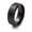 Black, variant on Gold Stainless Steel Plain Band Ring For Women Color 8mm Statement Matte Size 8 R18