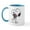 White/Blue Inside, variant on CafePress - Springtime Snoopy Mug - 11 oz Ceramic Mug - Novelty Coffee Tea Cup