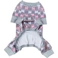 thumbnail image 2 of Dog Pajama Snowflake Soft Material Stretchable Dog Pajamas Pet Pjs for Fall Winter, 2 of 7