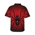 thumbnail image 3 of Bixox Men's Hawaiian Shirts Men's Spider on the Web Print Short-Sleeve Shirt-X-Large, 3 of 8